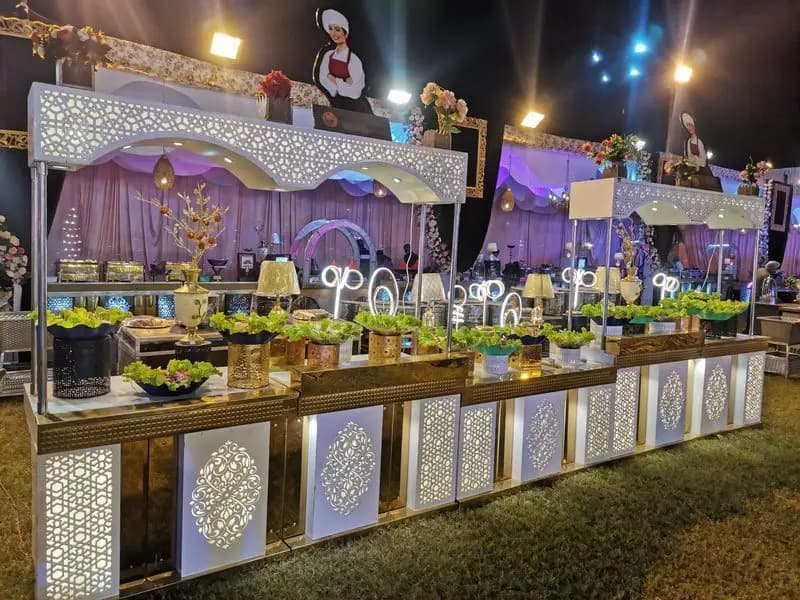 Live food station and buffet counter by Shree Gajanan Caterers
