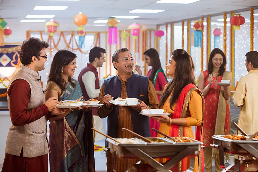 Wedding catering setup by Shree Gajanan Caterers in Jaipur