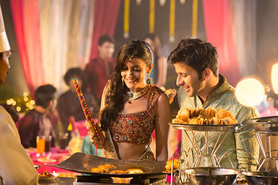Wedding catering setup by Shree Gajanan Caterers in Jaipur