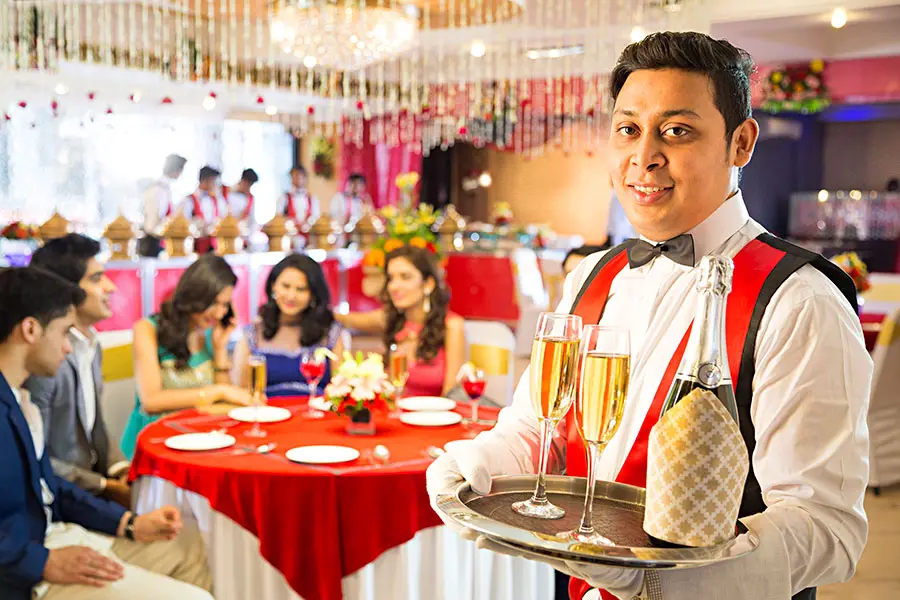 Wedding catering setup by Shree Gajanan Caterers in Jaipur