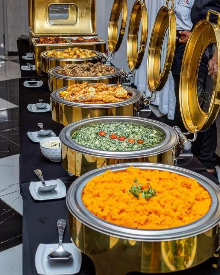 Vegetarian catering dishes prepared by Shree Gajanan Caterers