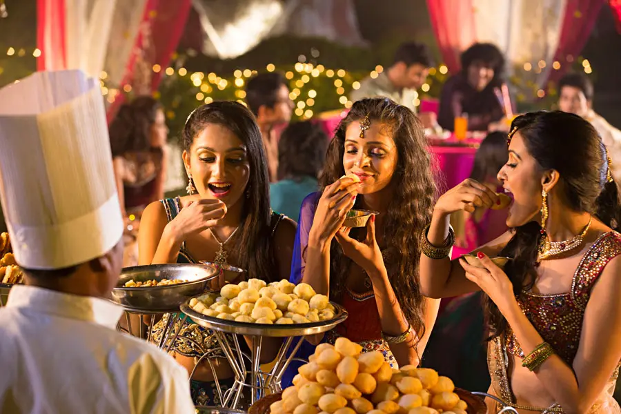 Wedding catering setup by Shree Gajanan Caterers in Jaipur