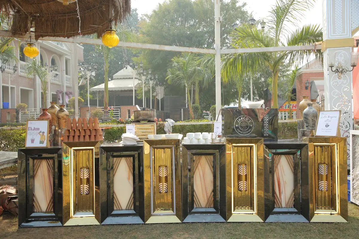 Wedding catering setup by Shree Gajanan Caterers in Jaipur
