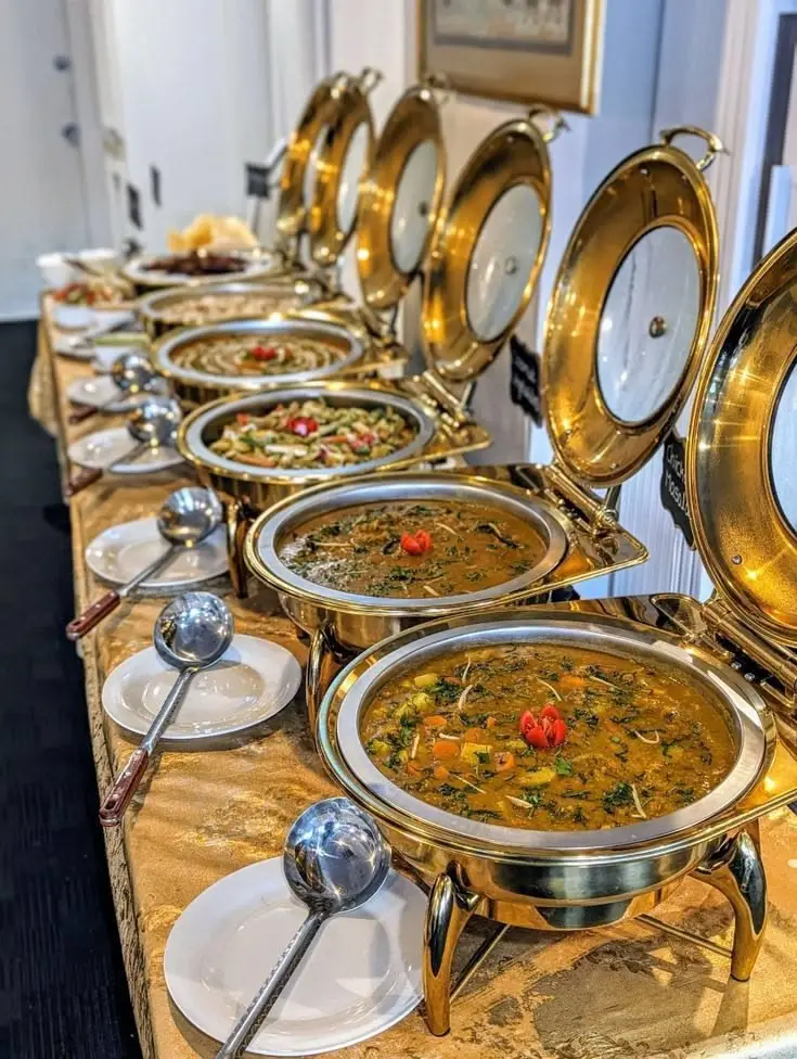 Vegetarian catering dishes prepared by Shree Gajanan Caterers