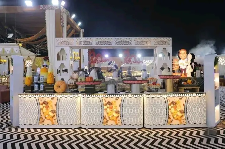 Wedding catering setup by Shree Gajanan Caterers in Jaipur