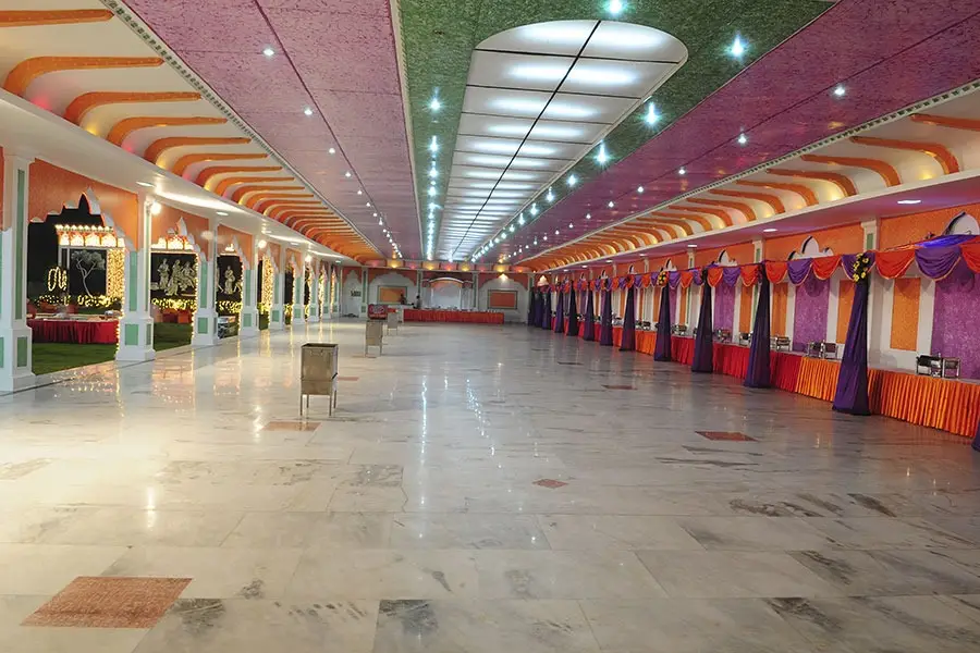 Wedding catering setup by Shree Gajanan Caterers in Jaipur